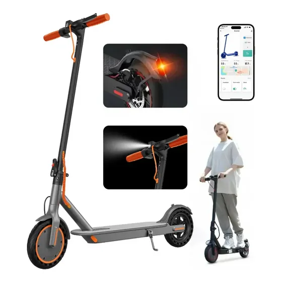 Patinete Elétrico Dobrável 350w Para Adulto, Com 25km De Aut