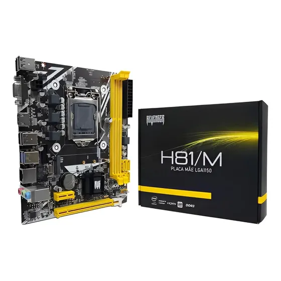 Placa Mãe Revenger Intel 4 Geração Ddr3 M.2 G-h81/m Lga 1150