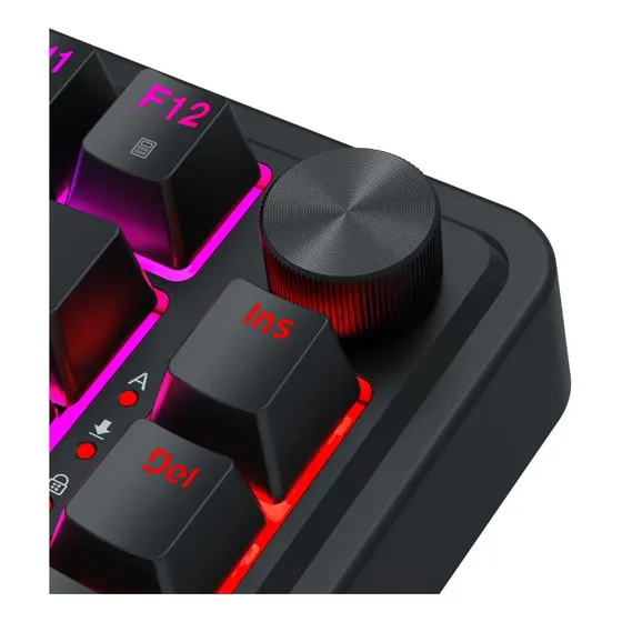 Teclado Gamer Magnético Redragon Ucal Rgb Preto 75% Abnt2 8k