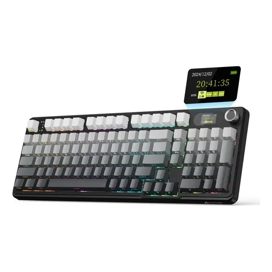 Attack Shark X98pro Teclado Gamer Sem Fio Rgb Display 4000ma