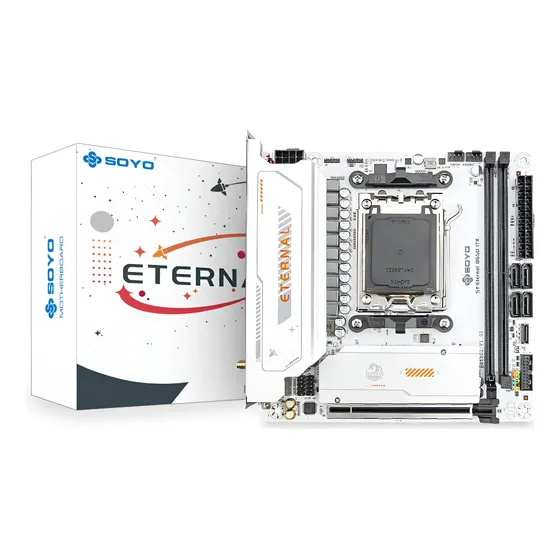 Zcc Placa-mãe Soyo B650m Am5 Ddr5 M.2 Nvme Wifi6 Itx