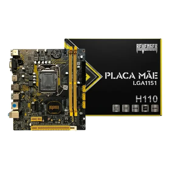 Placa Mae Lga 1151 H110 Ddr4 Revenger