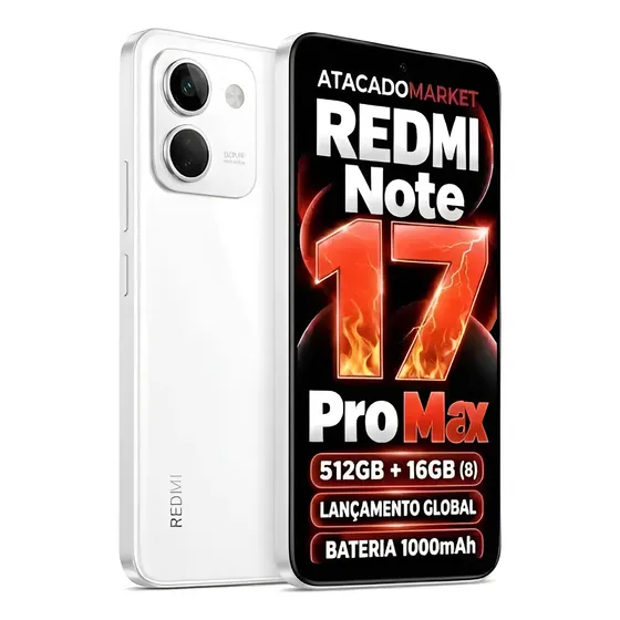 Redmi Note 17 Pro Max 512gb 8gb+8gb Bateria 10000 Mah Global