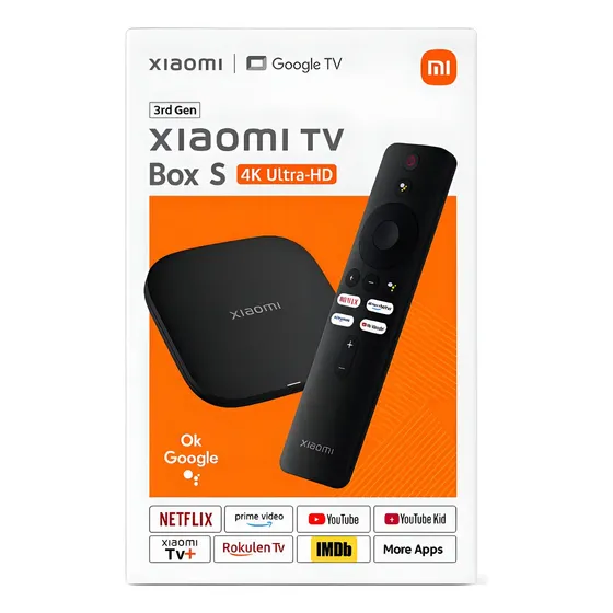 Mi Tv Box S Xiaomi Terceira Geração 4k Ultra Hd Bivolt Branc Mi Tv Box S Xiaomi Terceira Geração 4k Ultra Hd Bivolt Branc