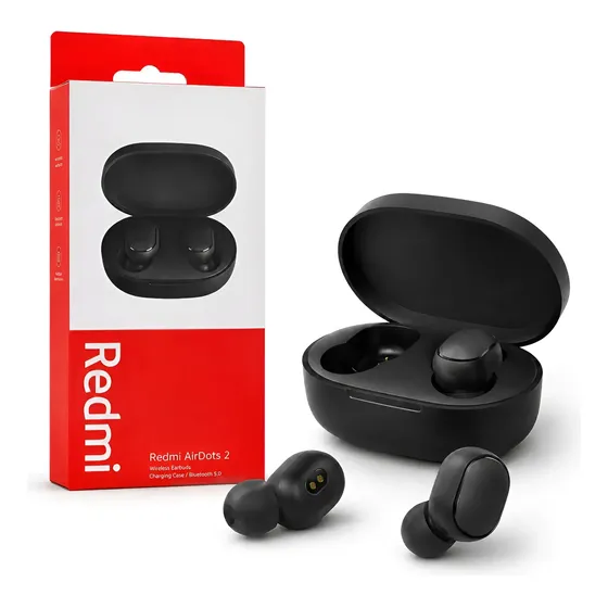 Fone De Ouvido Blueetoth Xiaomi Redmi Airdots 2 Preto