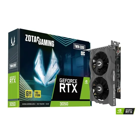 Placa De Vídeo Rtx 3050 Zotac Geforce 6gb Gddr6 Twin Edge Oc