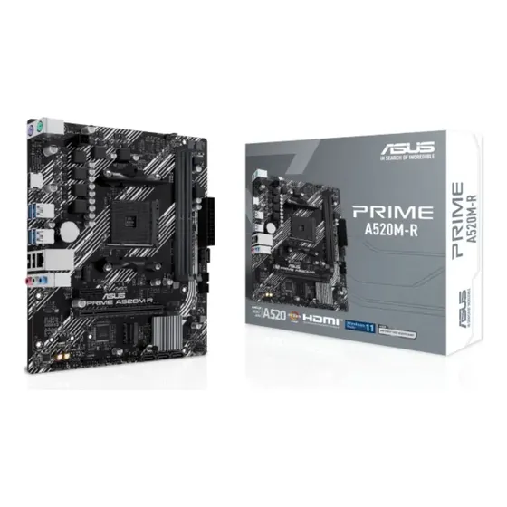 Placa Mãe Asus Prime A520m-r Am4 Ddr4 M.2 Chipset A520 Hdmi