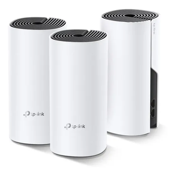 Roteador Wi-Fi Mesh TP-Link Deco M4 AC1200 Dual Band Gigabit Modo Access Point Pack 3 Unidades
