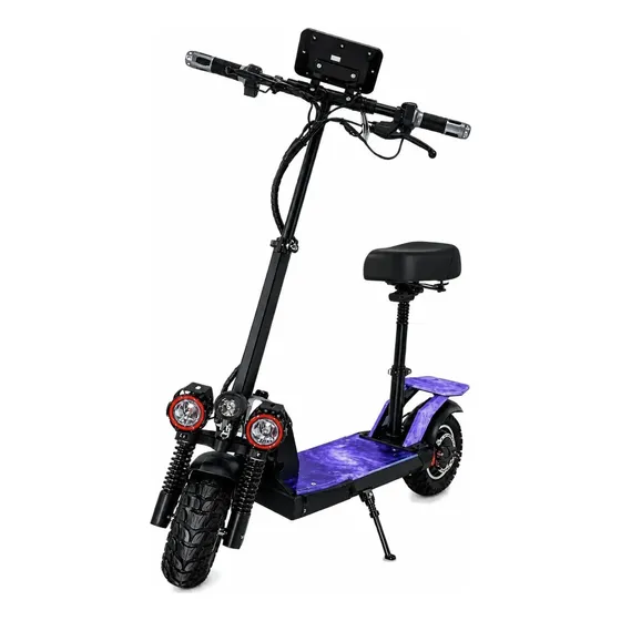 Patinete Elétrico 500w Amortecedor Alarme Bateria Adulto Led