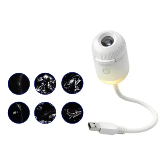 Projetor La% Galaxy 2 Em 1 Com Luz Noturna Para Sala De