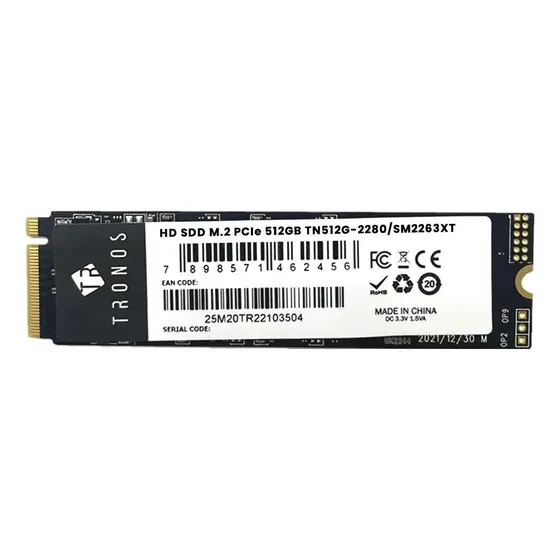 Disco Sólido Interno Ssd Tronos Nvme 512gb M.2 Preto