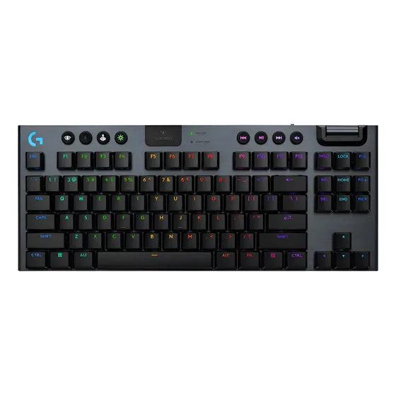 Teclado Sem Fio Mecânico Logitech G915 X Tkl Ultrafino Preto Teclado Sem Fio Mecânico Logitech G915 X Tkl Ultrafino Preto