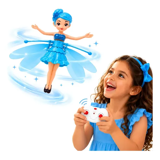 Fadinha Mágica Boneca Voadora Controle Remoto Mini Drone