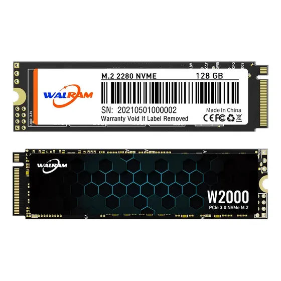 Ssd M.2 Nvme Walram 128gb 2280 Pcie 3.0 Até 2000 Mb/s Preto