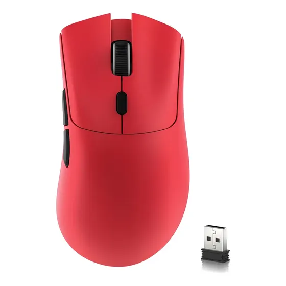 Mouse para jogos sem fio Attack Shark R1, conexão T vermelha