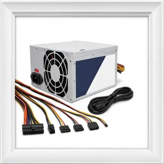 Fonte De Alimentação Pc Monocron L Grey Atx 200w Cabo Força