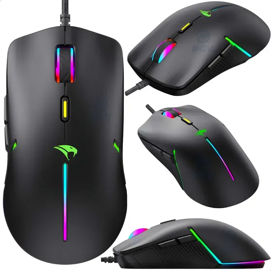 Mouse Gamer Mamba 20000 DPI Viper Pro 6 Botões RGB Preto Mouse Gamer Mamba 20000 DPI Viper Pro 6 Botões RGB Preto