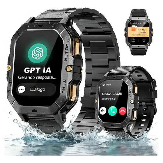 Smartwatch NOVANTE HT1286 Com GPS, IA GPT E Chamadas Bluetooth
