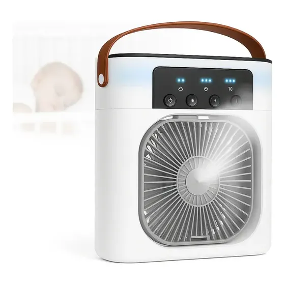 Mini Climatizador Portátil Usb Ventilador Umidificador