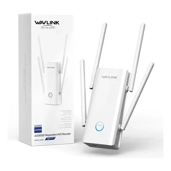 Roteador Wavlink Ax3000 Extensor Wifi 6 Dual Band 5 Antenas