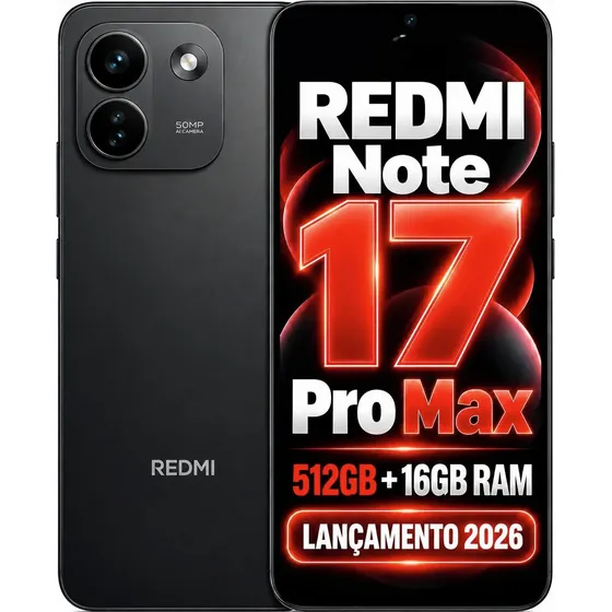 Redmi Note 17 Pro Max 5g 512gb 16gb Ram Bateria 10000mah Nfc Redmi Note 17 Pro Max 5g 512gb 16gb Ram Bateria 10000mah Nfc