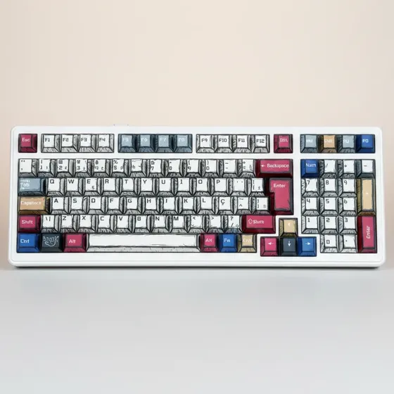 Teclado Aula F99 Mecânico Booma Trimode Gamer Anbt2 Hot Swap