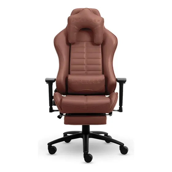 Cadeira Gamer Xt Racer Platinum W Em Couro Marrom