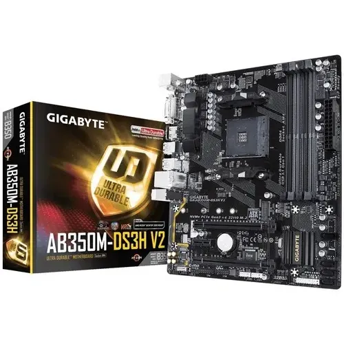Placa Mãe Gigabyte Ga-ab350m-ds3h V2 (rev. 1.1) Am4