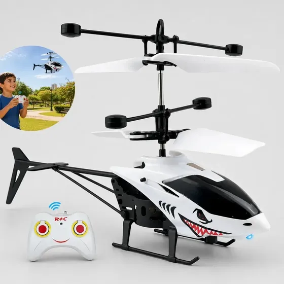 Mini Helicóptero Drone Controle Remoto Infantil C/ Sensor