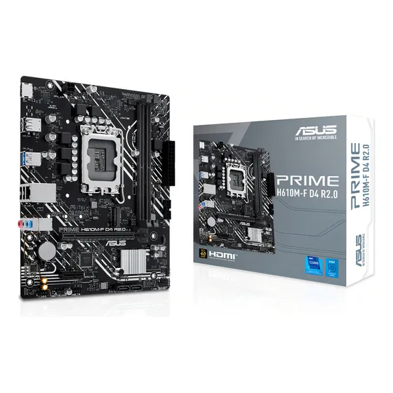 Placa Mãe Asus Prime H610m-f D4 R2.0 Lga 1700 Matx Ddr4 M.2
