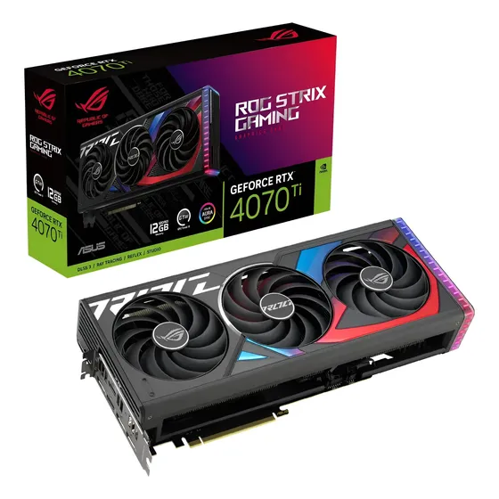 Placa De Vídeo Asus Rog Strix Rtx 4070 Ti 12gb Gddr6x
