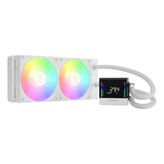 Gamdias Chione E4-240 240mm Rgb Branco Cooler Água