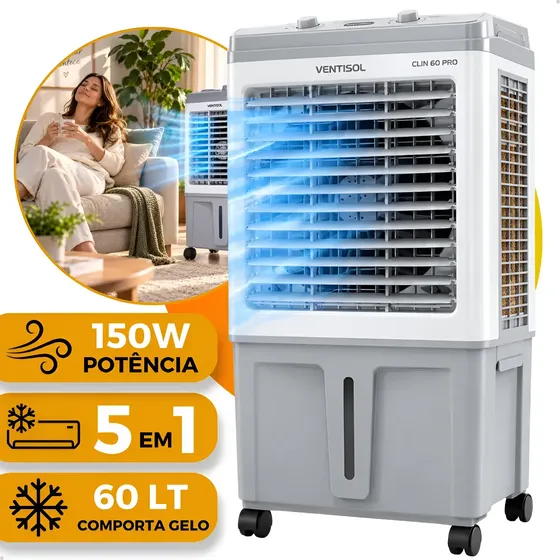 Climatizador De Ar Ventisol 60 Litros Portátil 150w 220v