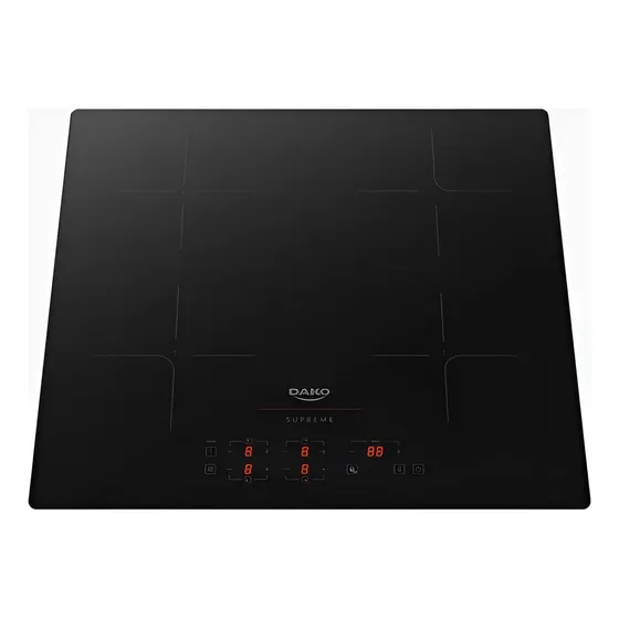 Cooktop De Indução 4 Zonas Dako Supreme 7200w Preto 220v