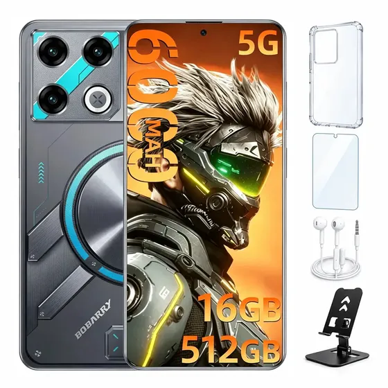 Celular GT20 Pro Smartphone, 512gb Rom 16gb Ram, Dual Sim, Câmera 28 Mp + 64 Mp, Dimensity 8300, Tela De 6.78, Bateria 6000mah, 5G, Android 15, WIFI