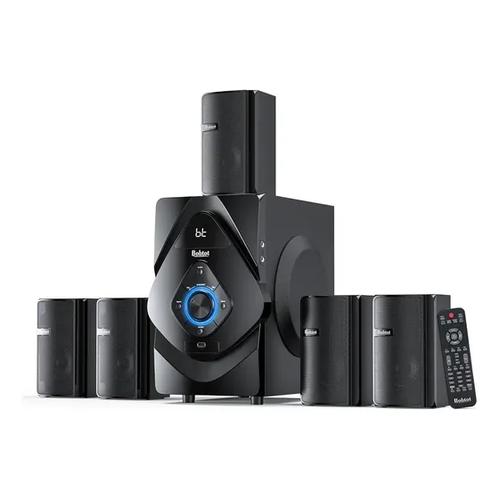 Sistema De Som Surround Bobtot 5.1 Home Theater 110v Preto Sistema De Som Surround Bobtot 5.1 Home Theater 110v Preto