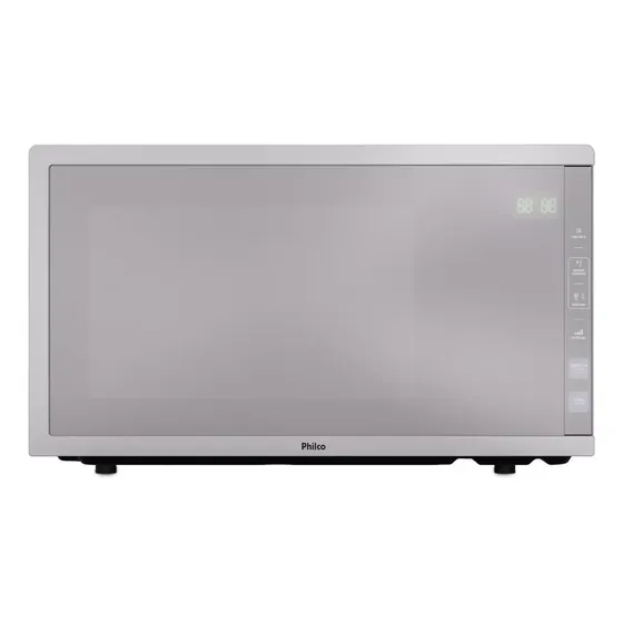 Microondas Philco Pmo38t 33l Limpa Fácil 127v Prateado