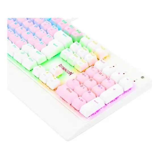 Redragon Kala Rgb Rosa E Branco Switch Azul