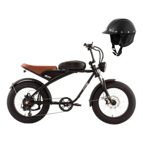Bicicleta Eletrica Streetgo S14 750w Bateria 960wh Preta