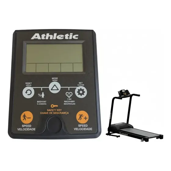 Painel Monitor Para Esteira Ergometrica Athletic Runner