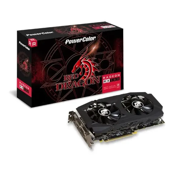 Placa de Vídeo PowerColor Red Dragon Radeon RX 580 OC com 8 GB GDDR5
