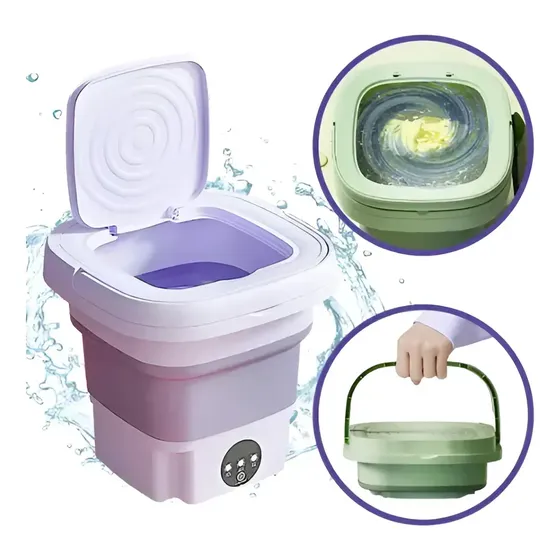 Mini Lavadora Dobrável - 11 Litros Para Roupas Delicadas - S
