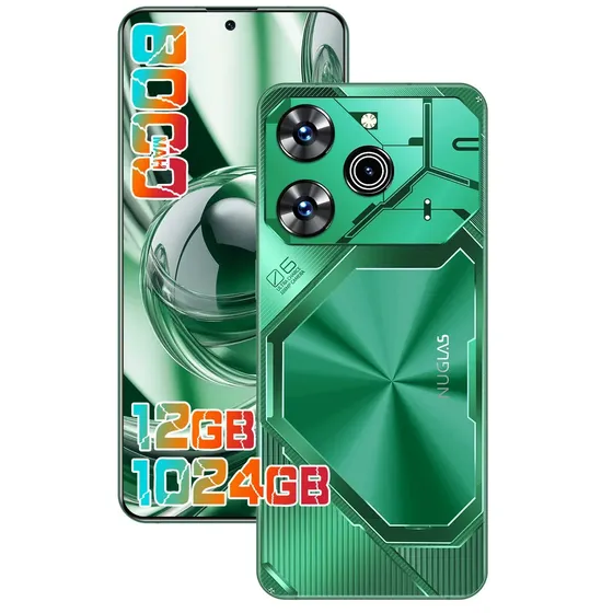 Smartphone pava6 pro 5G Celular 12GB RAM+ 1024 GB ROM, Câmera 32 Mp + 108 Mp, Processador Dimensity 9200, Bateria 8000mah