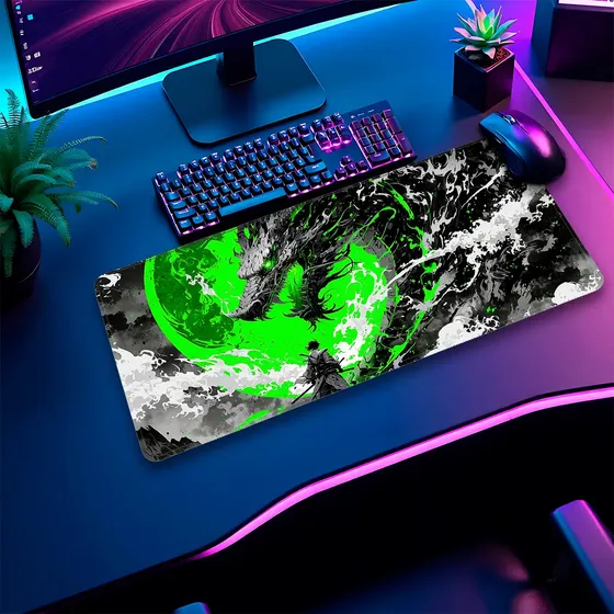 Mouse Pad Gamer Profissional 70x30 Varias Estampas Dragão