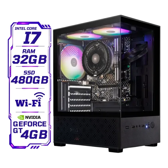 Pc Gamer Cpu I7 + 32gb Ram + Ssd 480gb + Geforce 4gb
