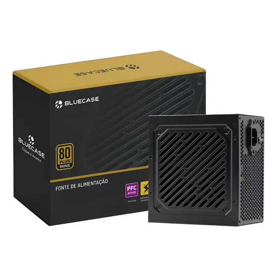 Fonte Atx 400w Real 80 Plus Bronze Pfc Ativo Biv. Gamer Nf-e