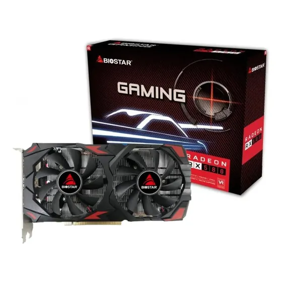 Placa De Video Rx 580 8gb 2048sp Biostar Gddr5 256bit Gamer