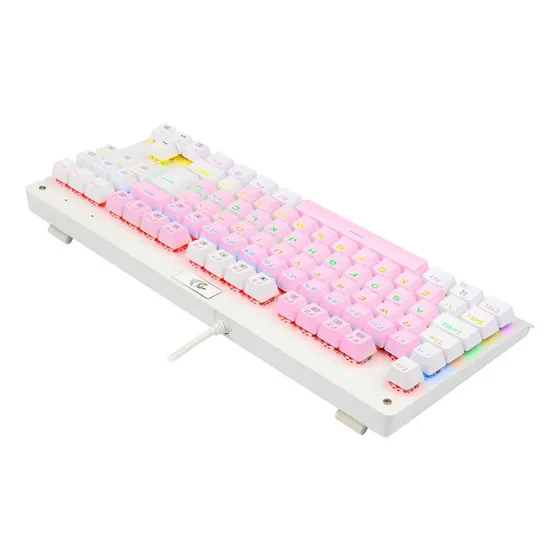 Redragon Dark Avenger Rainbow Rosa E Branco Switch Marrom