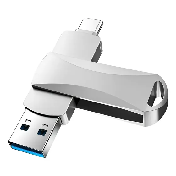 Pen Drive 2tb Usb 3.0 Type-c E Micro Usb Blanco