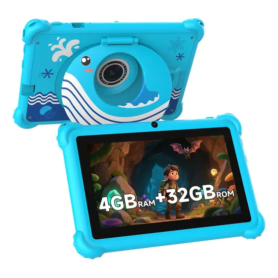 Tablet Android Infantil De 7 Polegadas, 4 Gb, 32 Gb, Wi-fi,